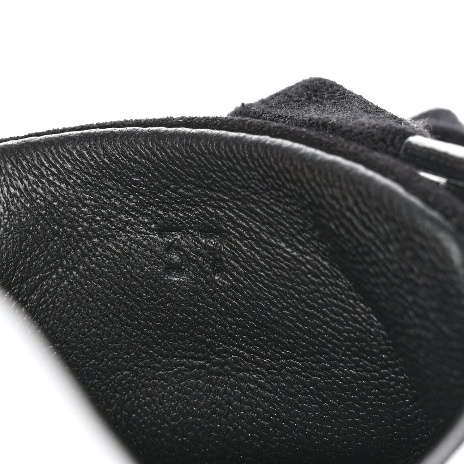 Hermes Goatskin Suede Goatskin Bouncing Sneakers 37 White Black 7 of 7