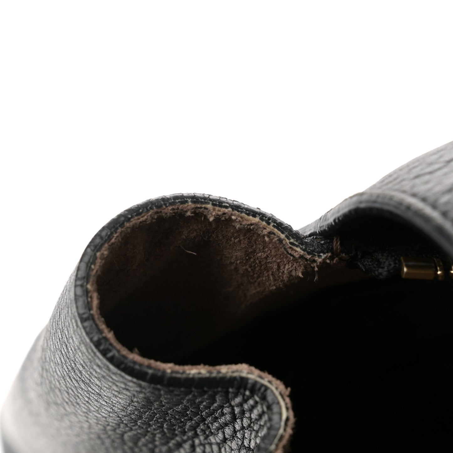 Drummed Calfskin Mini Belt Bag Black