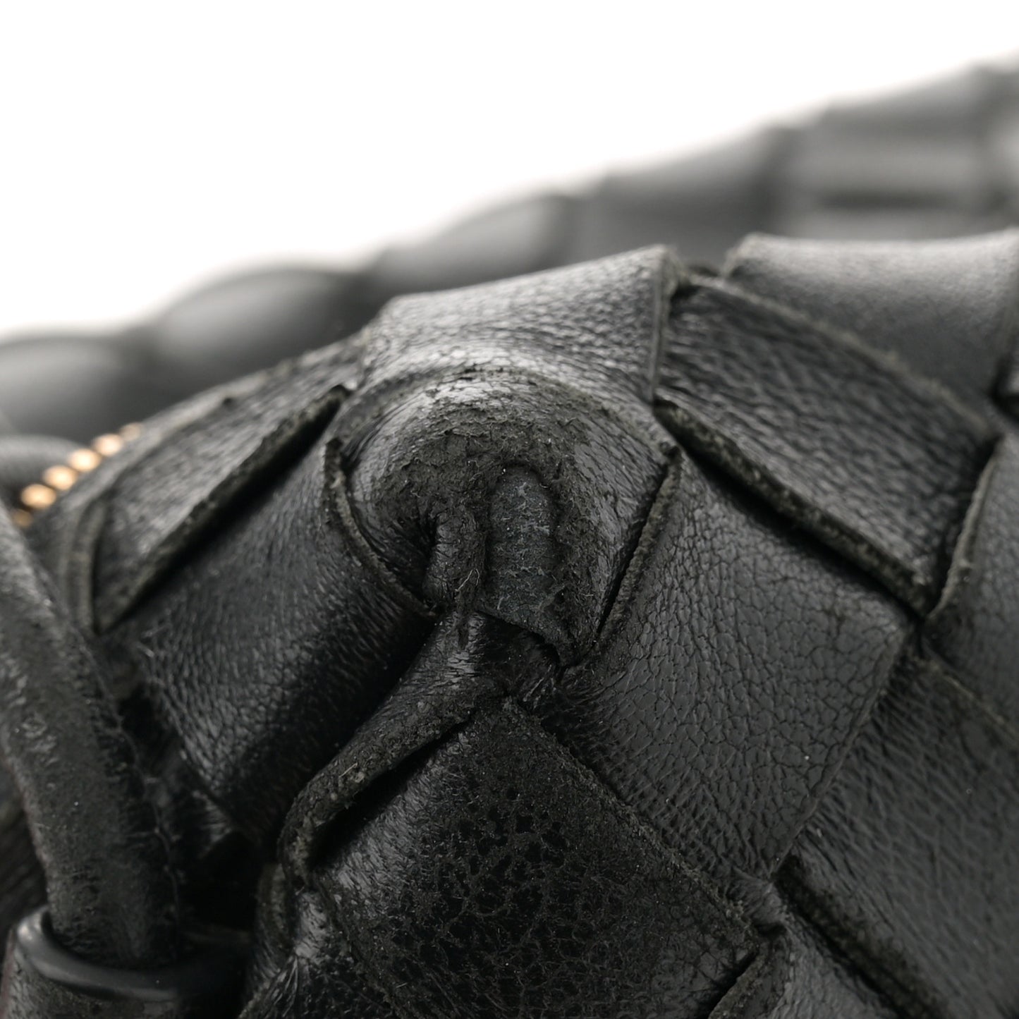 Nappa Intrecciato Small Loop Camera Bag Black