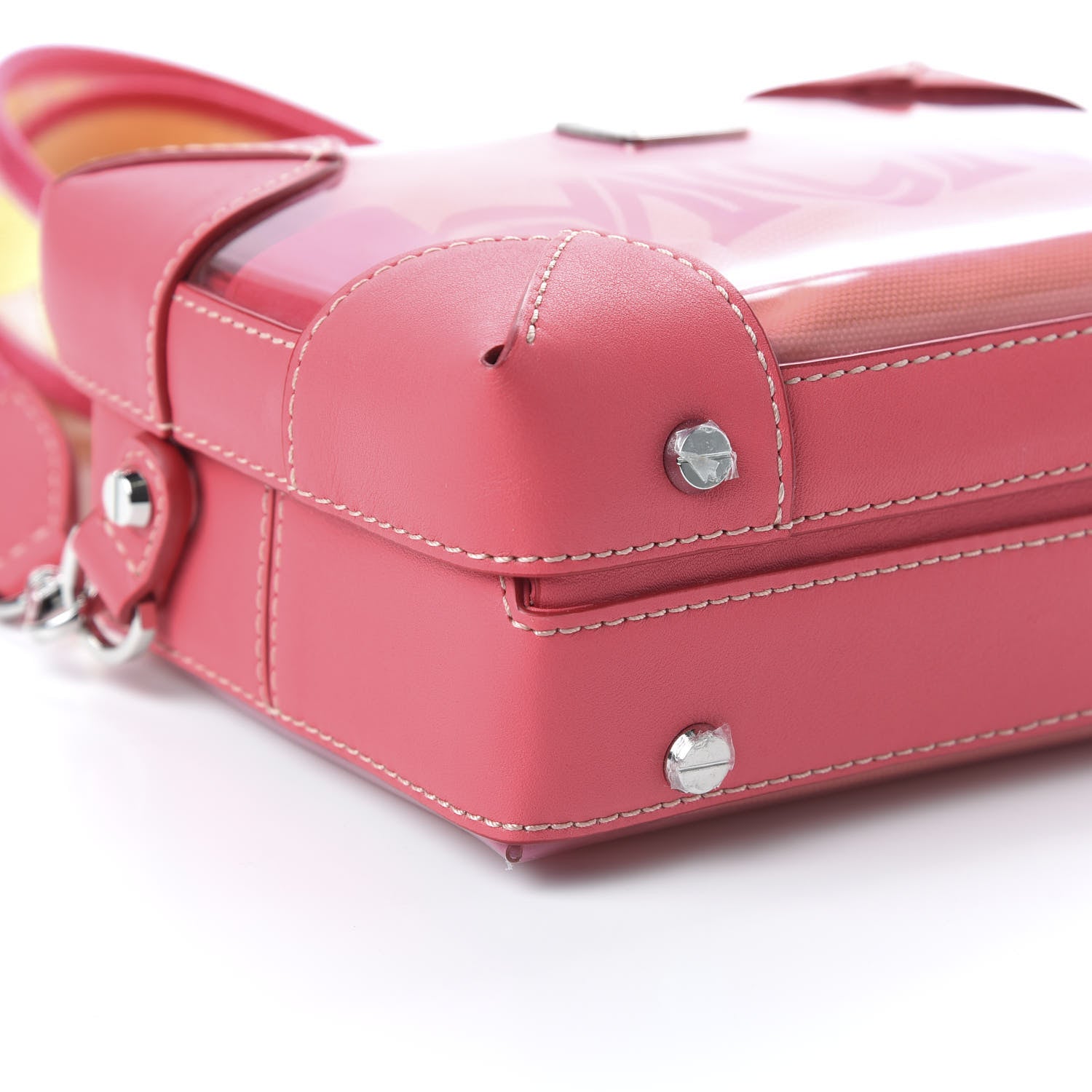 MCM Transparent Small E/W Soft Berlin Crossbody Hologram Teaberry 6 of 10