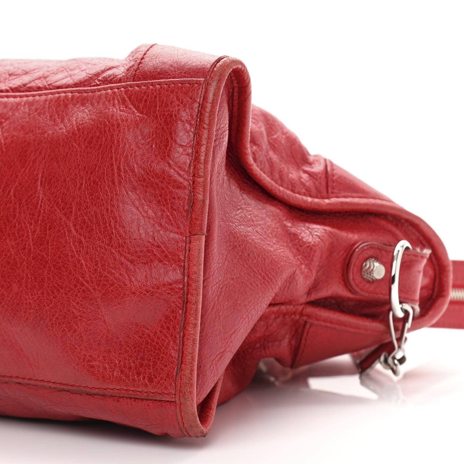 Balenciaga Agneau Arena Giant 12 Silver Hardware Part Time Coquelicot Rouge Coquelicot 14 of 17