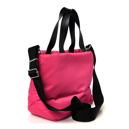 Prada Tessuto Nylon Soft Padded Shopping Tote Fuxia 3 of 10