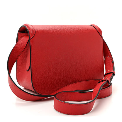 Alexander McQueen Grained Calfskin Padlock Crossbody Bag Red 3 of 9