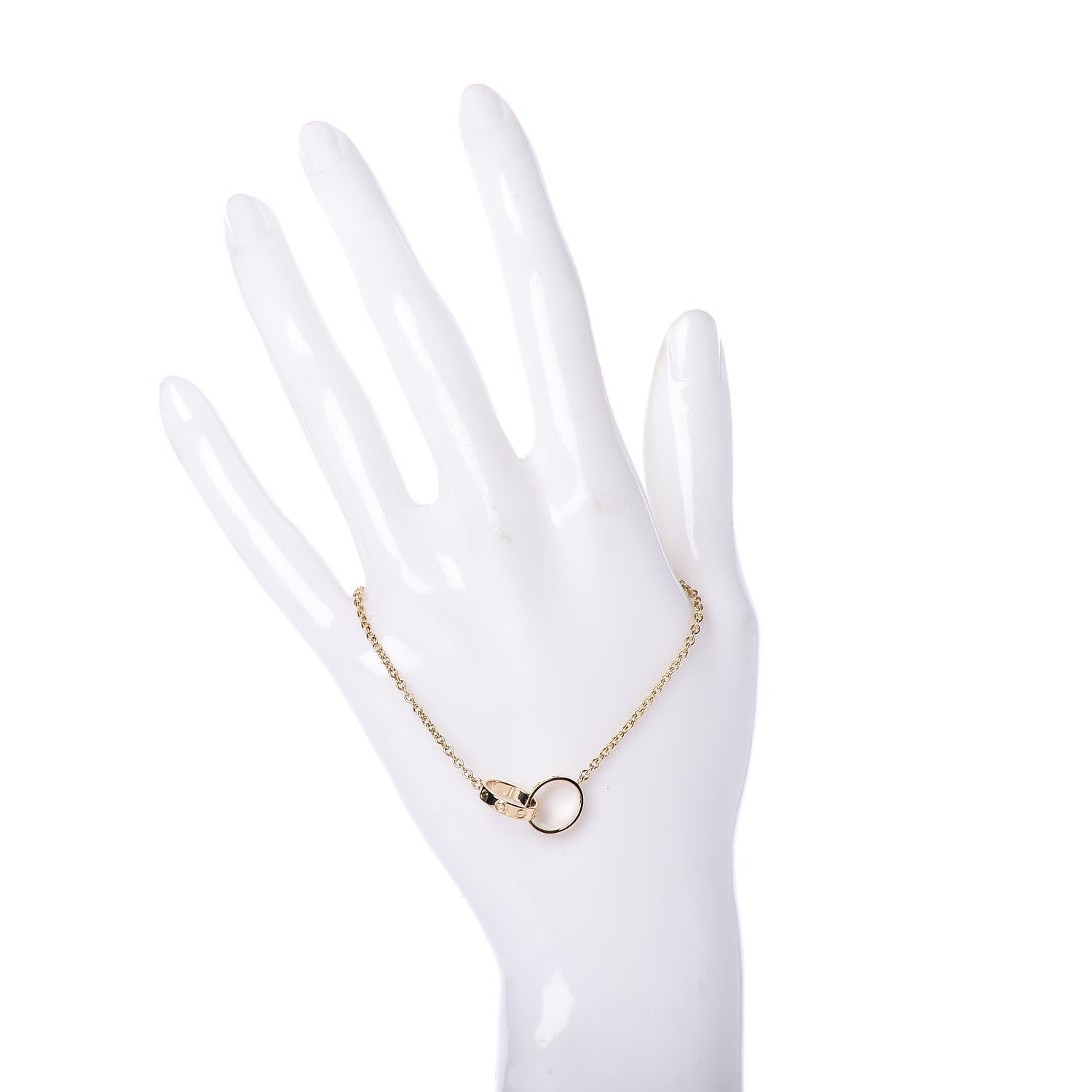 Cartier 18K Yellow Gold Interlocking LOVE Bracelet 2 of 5