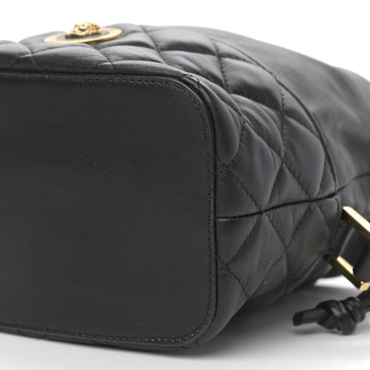 Versace Nappa Quilted Medusa Bucket Bag Black 10 of 10