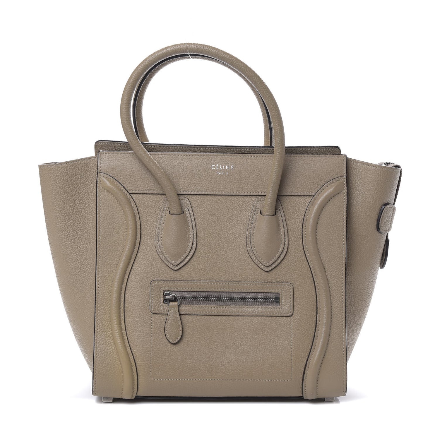 Drummed Calfskin Micro Luggage Souris