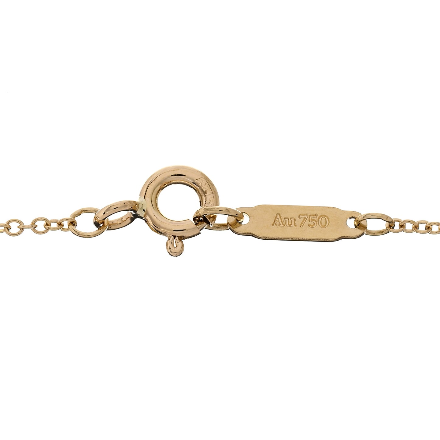 18K Yellow Gold Twist Heart Pendant Necklace