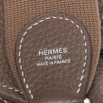 Hermes Taurillon Clemence Evelyne III PM Etoupe 9 of 9