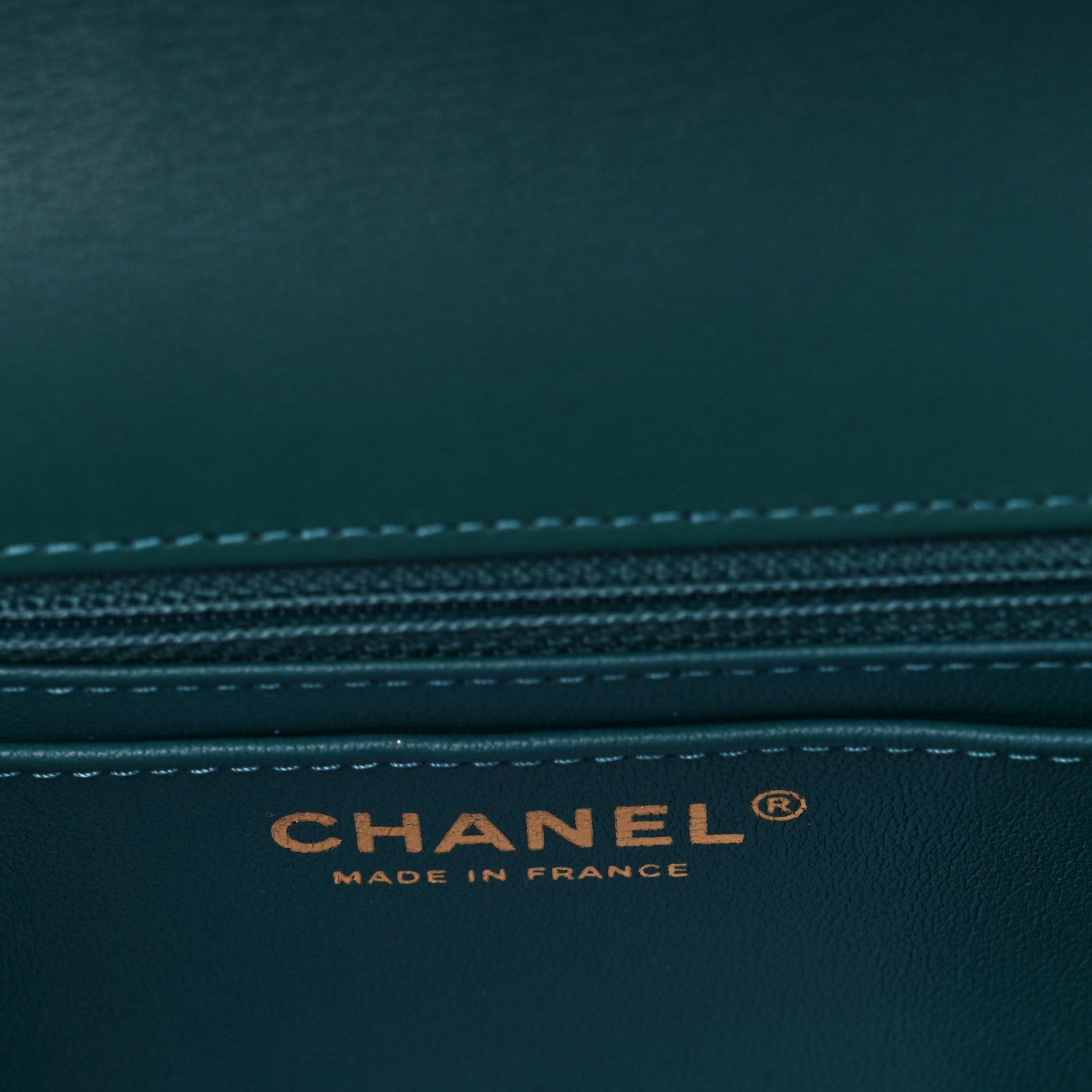 Chanel Shaded Patent Calfskin Quilted Mini Rectangular Flap Green Blue 6 of 9