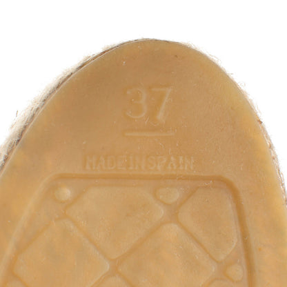 Chanel Velvet CC Espadrilles 37 Navy Black 6 of 7