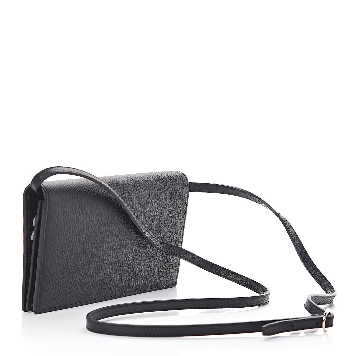 Gucci Dollar Calfskin Mini Swing Wallet Bag Black 3 of 8