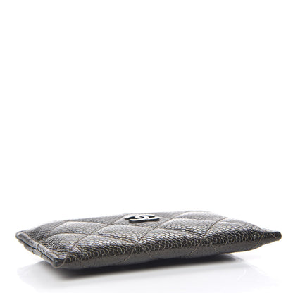 Chanel Caviar Quilted Card Holder Dark Green 4 of 8