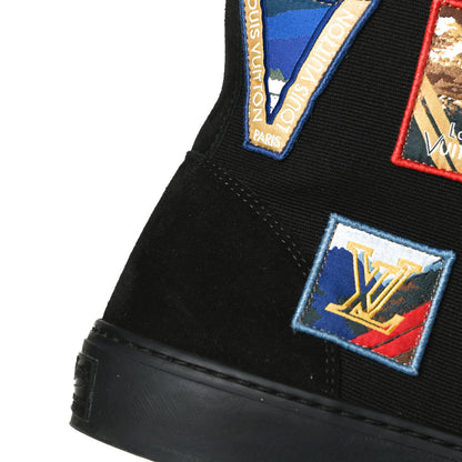 Louis Vuitton Canvas Alps Tattoo Sneaker Boots 9 Black 11 of 11