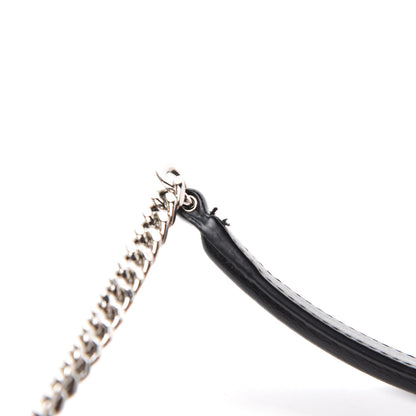 Saint Laurent Calfskin Monogram Sunset Chain Wallet Black 9 of 12