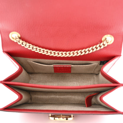 Gucci Dollar Calfskin Small Interlocking G Shoulder Bag Red 5 of 13
