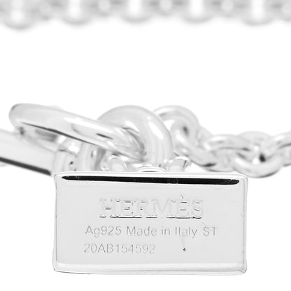 Hermes Sterling Silver Mini Birkin Amulette Bracelet ST 3 of 3