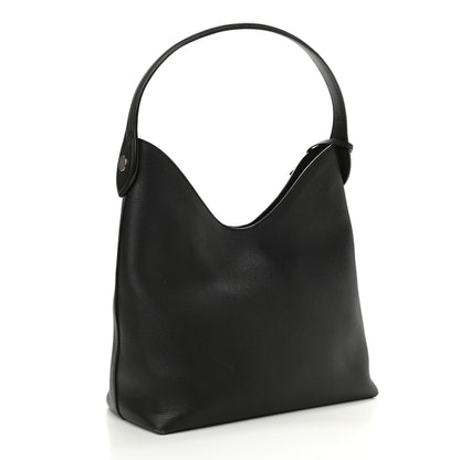Louis Vuitton Calfskin Lockme Hobo Black 3 of 14