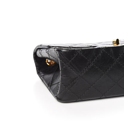 Chanel Aged Calfskin Quilted 2.55 Reissue Mini Flap Black 7 of 10