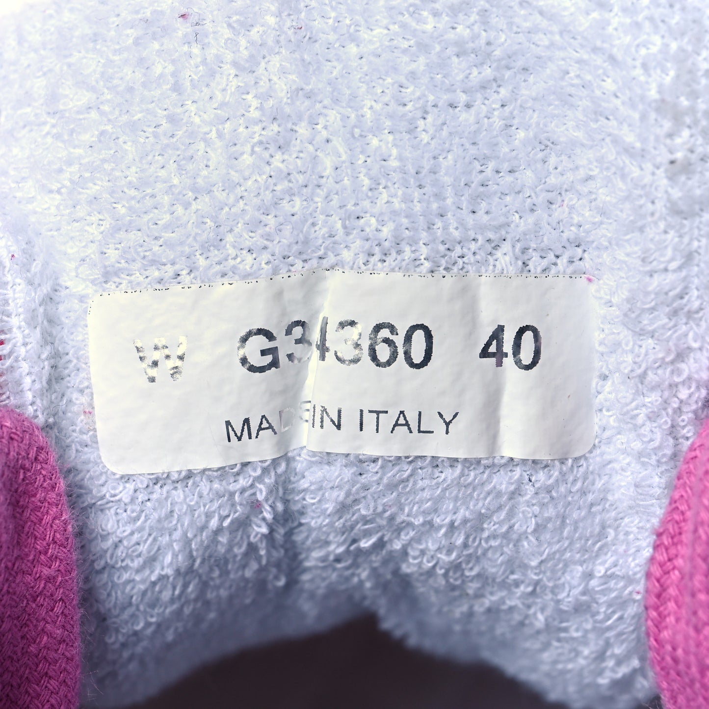 Nylon Calfskin Suede Womens CC Sneakers 40 Fuchsia Pink