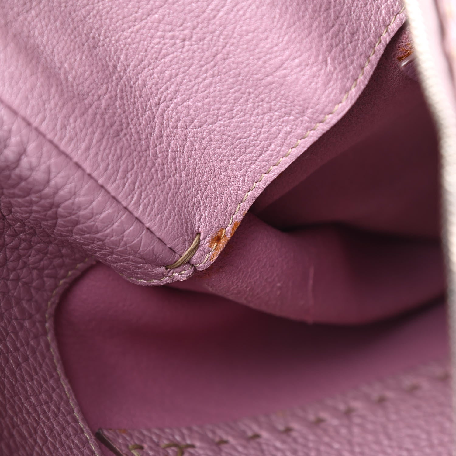 Fendi Metallic Calfskin Romano Selleria Hobo Light Purple 15 of 20