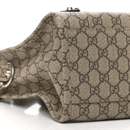 Balenciaga X GUCCI GG Supreme Monogram Neo Classic Silver Hardware City Beige Ebony 9 of 10