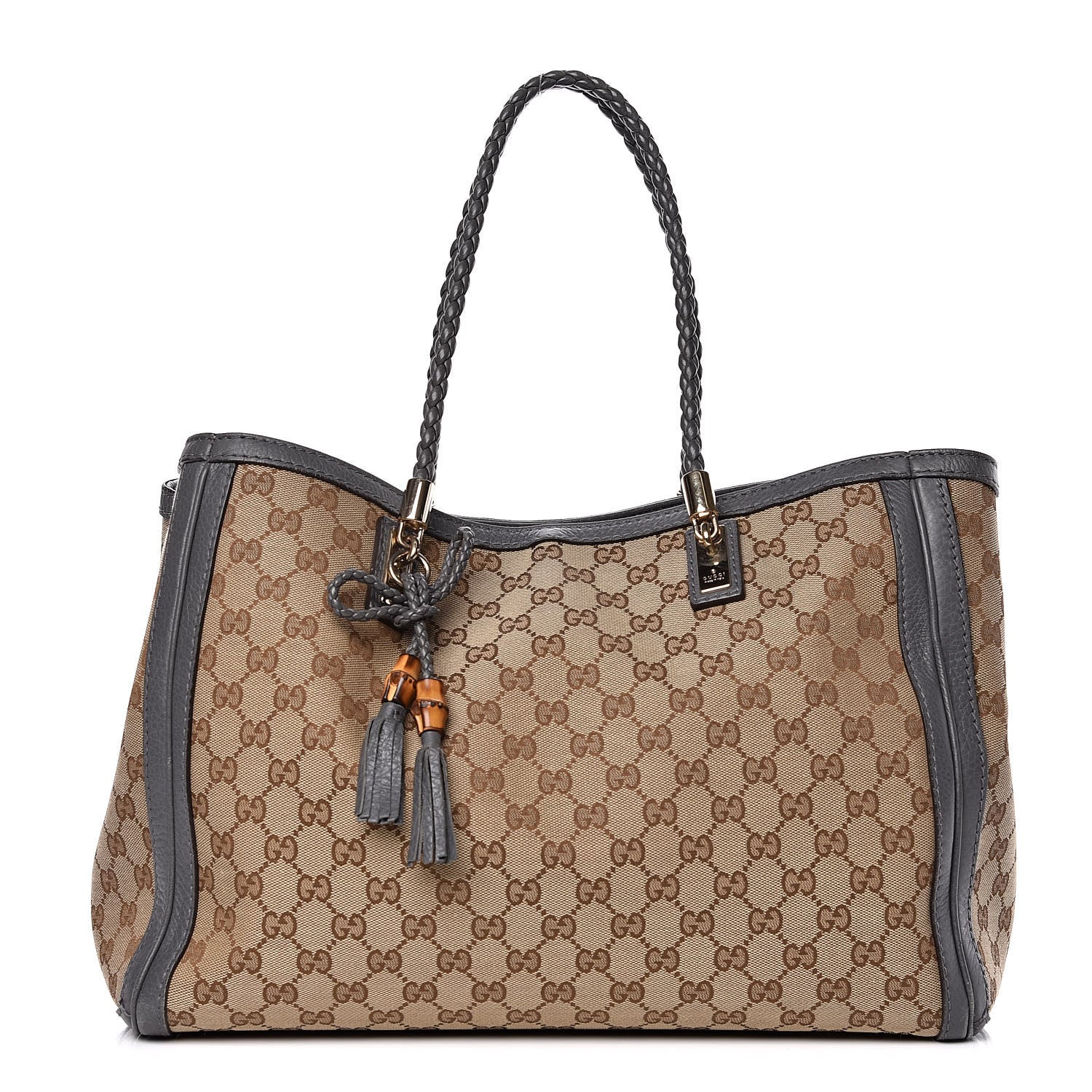 Gucci Monogram Medium Bella Tote Grey 1 of 13