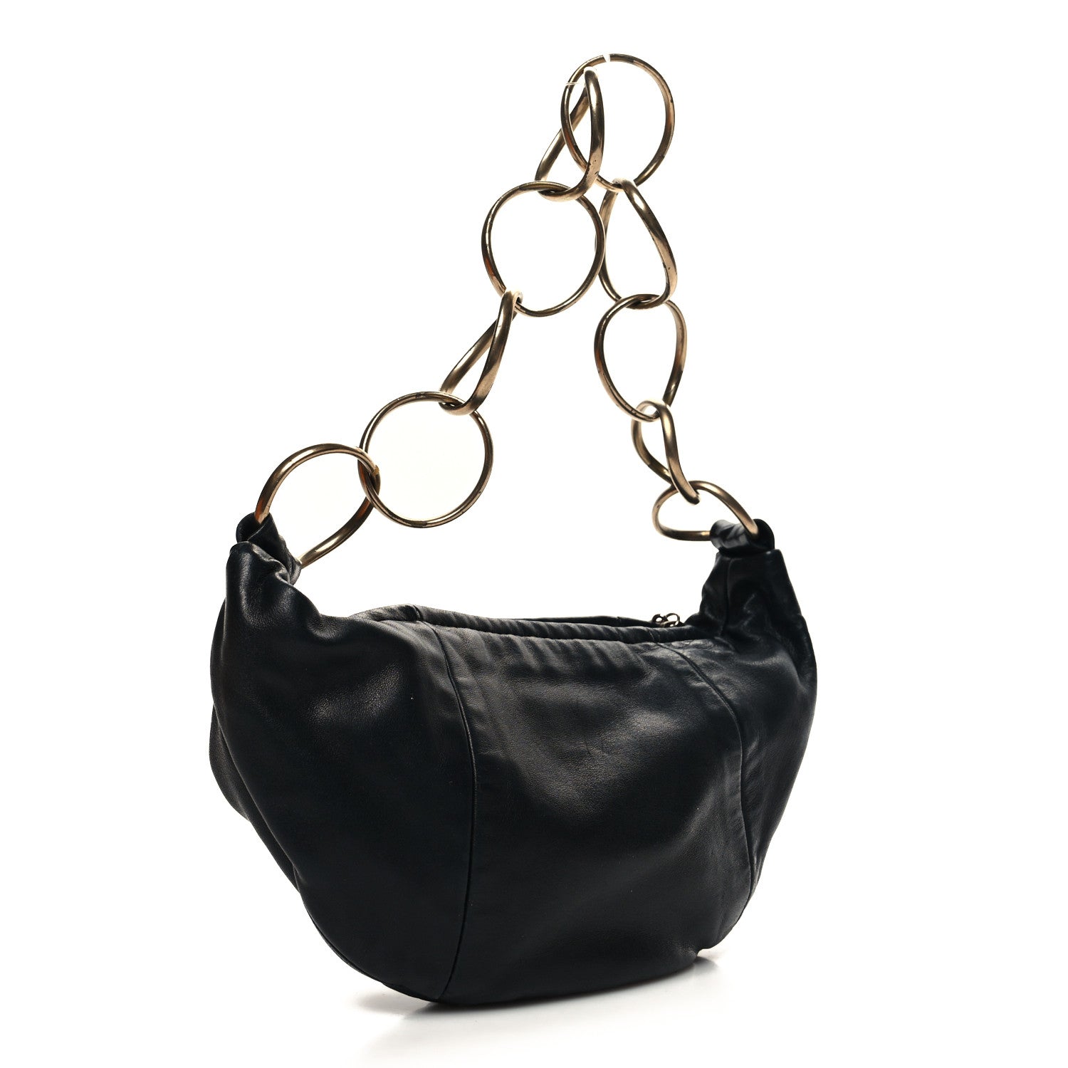 Chanel Lambskin Small Chain Hobo Black 3 of 11