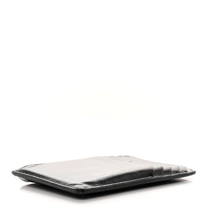 Saint Laurent Calfskin 5 Fragments Zip Pouch Card Holder Black 4 of 17