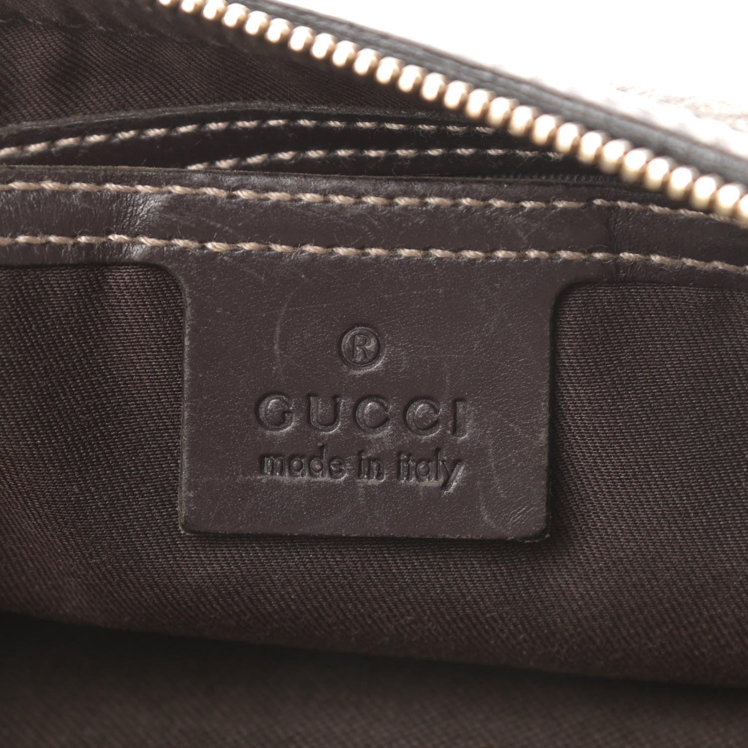 Gucci GG Supreme Monogram Belt Bag Dark Brown 6 of 14