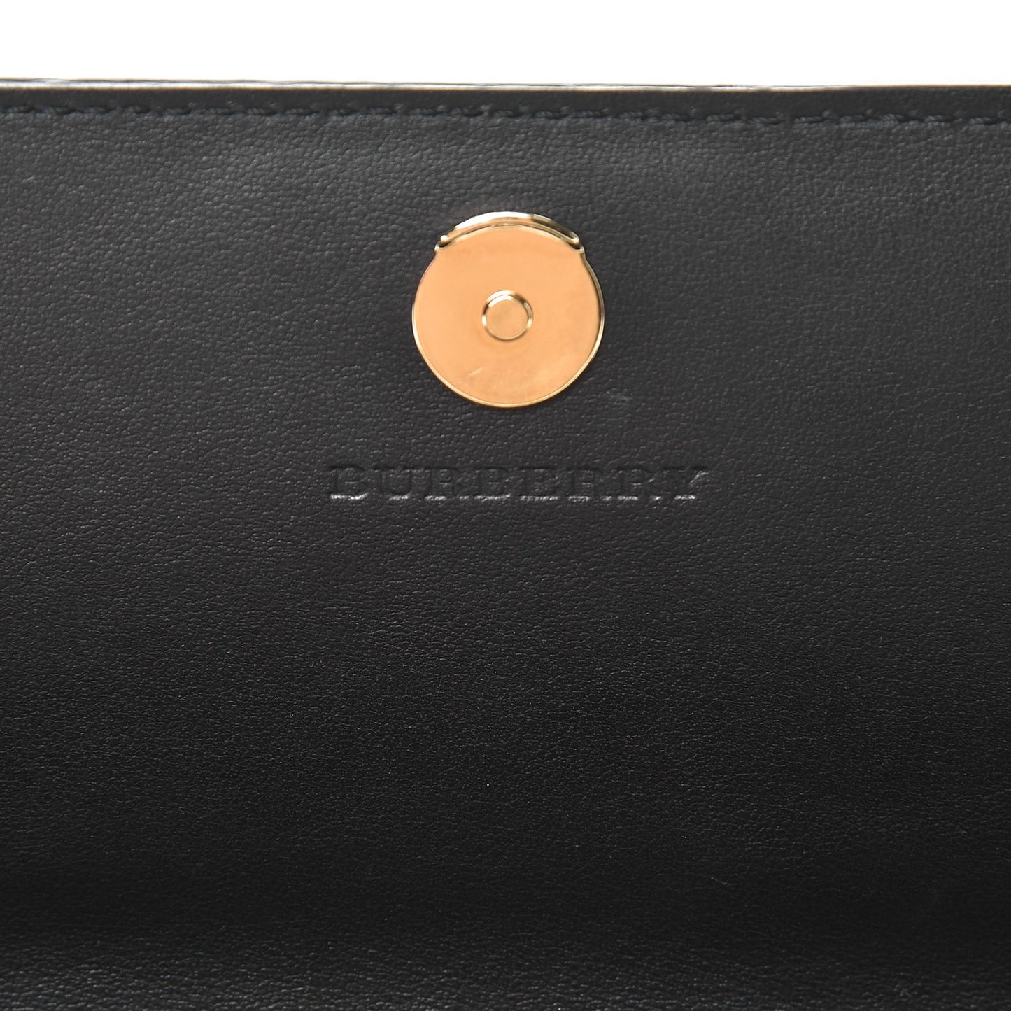 Grainy Calfskin Henley Wallet On Chain Black