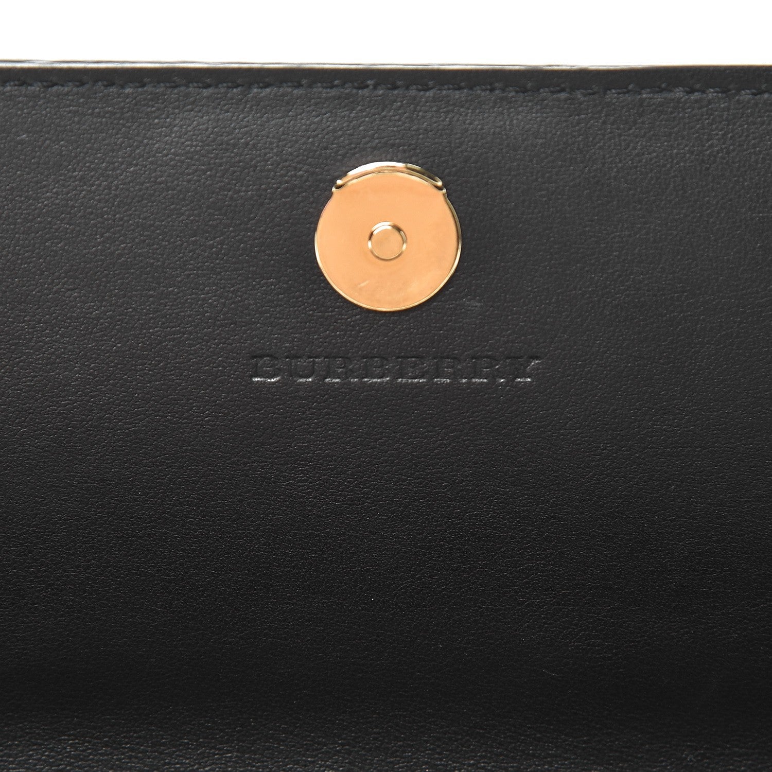 Burberry Grainy Calfskin Henley Wallet On Chain Black 6 of 7