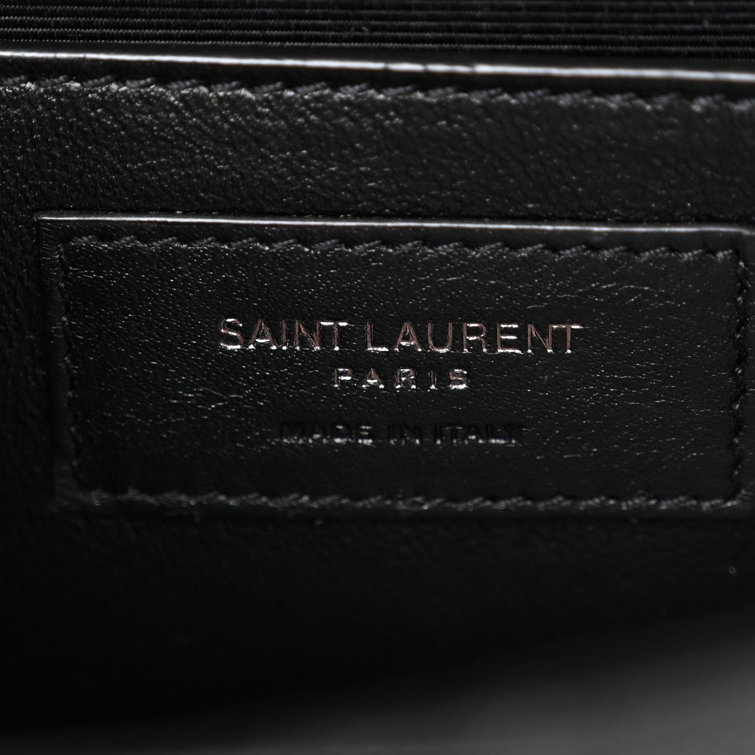 Saint Laurent Grain De Poudre Textured Mixed Matelasse Triquilt Small Monogram Monochrome Satchel Black 6 of 9