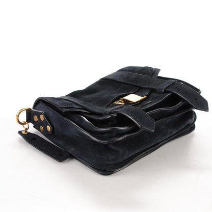 Proenza Schouler Suede PS1 Pouch Messenger Navy 4 of 7