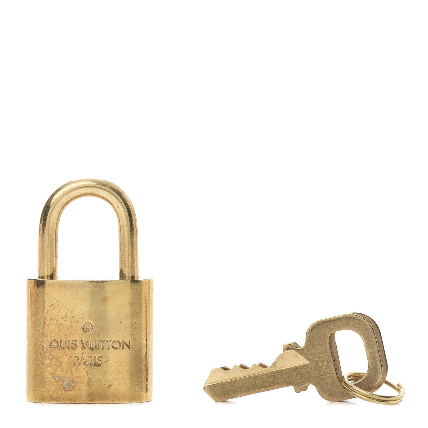 Louis Vuitton Brass Lock and 2 Keys Set 1 of 4