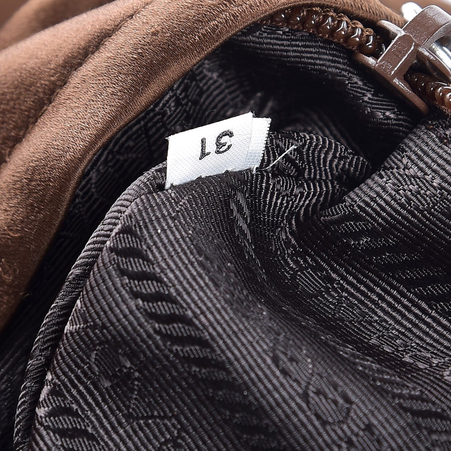 Nylon Vela Double Buckle Backpack Brown