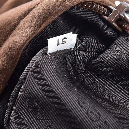 Prada Nylon Vela Double Buckle Backpack Brown 7 of 11