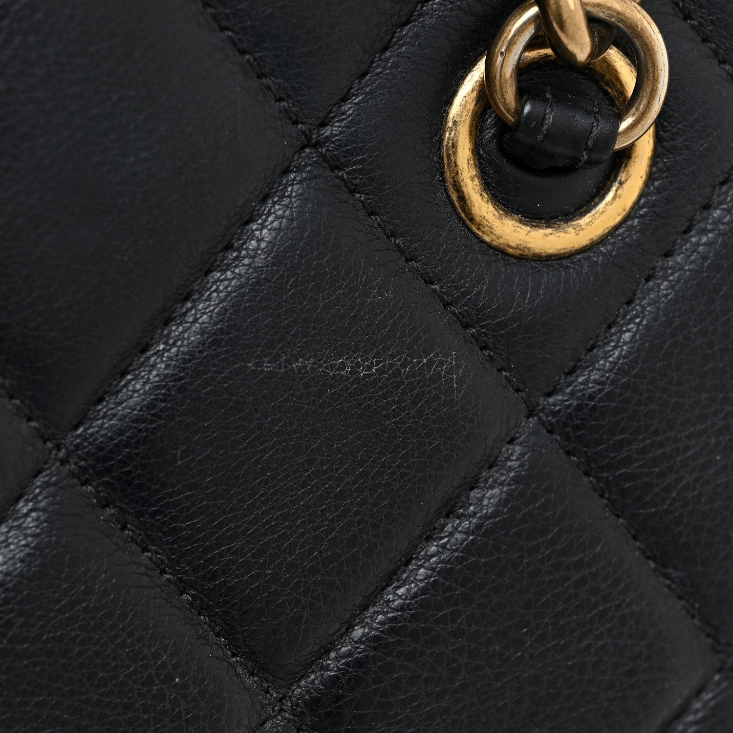 Chanel Calfskin Quilted Small CC Crown Tote Black 20 of 21