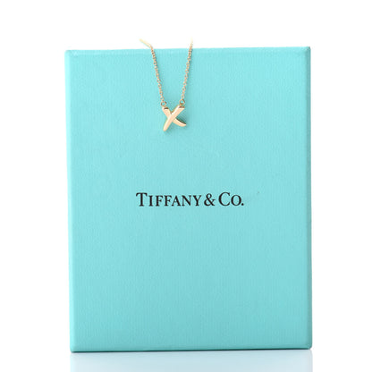 Tiffany 18K Rose Gold Paloma Picasso Graffiti X Pendant Necklace 6 of 6