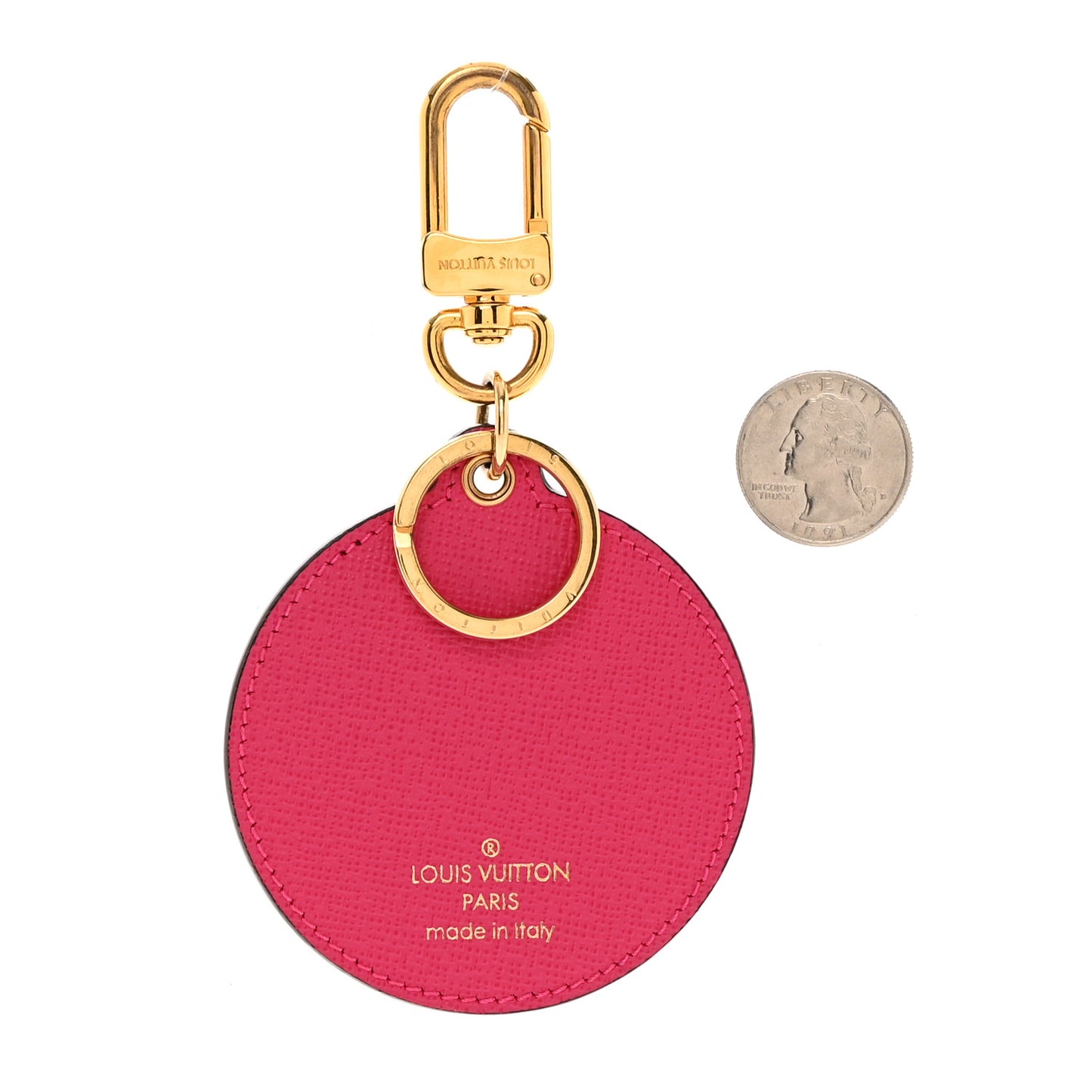 Monogram Love Lock Bag Charm Key Holder
