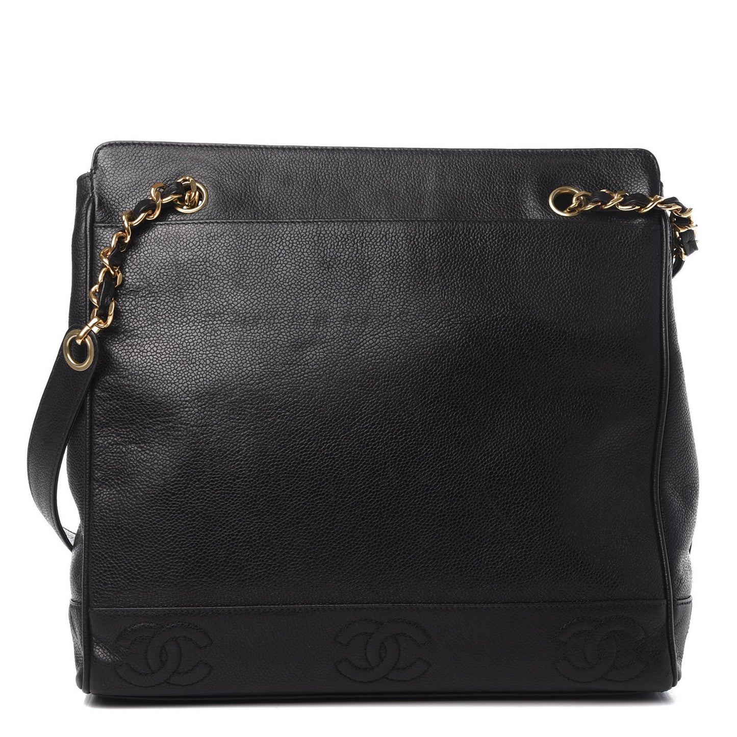 Caviar CC Shoulder Bag Black