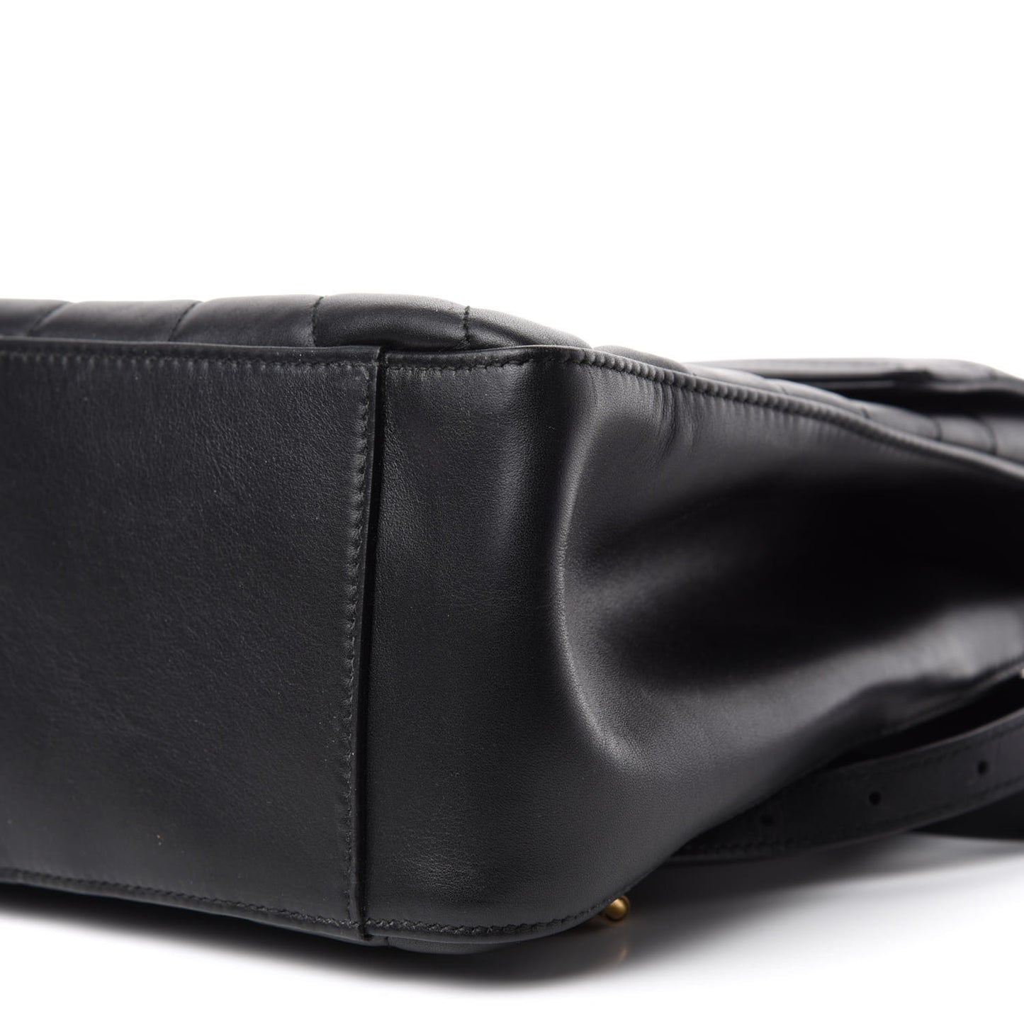 Calfskin Bamboo Trapuntata Queen Margaret Backpack Black