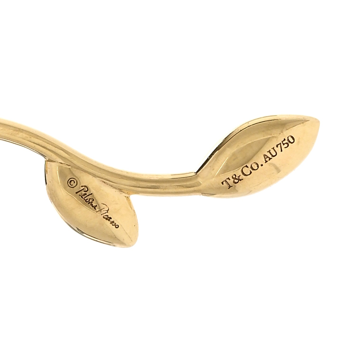 18K Yellow Gold Paloma Picasso Olive Leaf Dangle Earrings