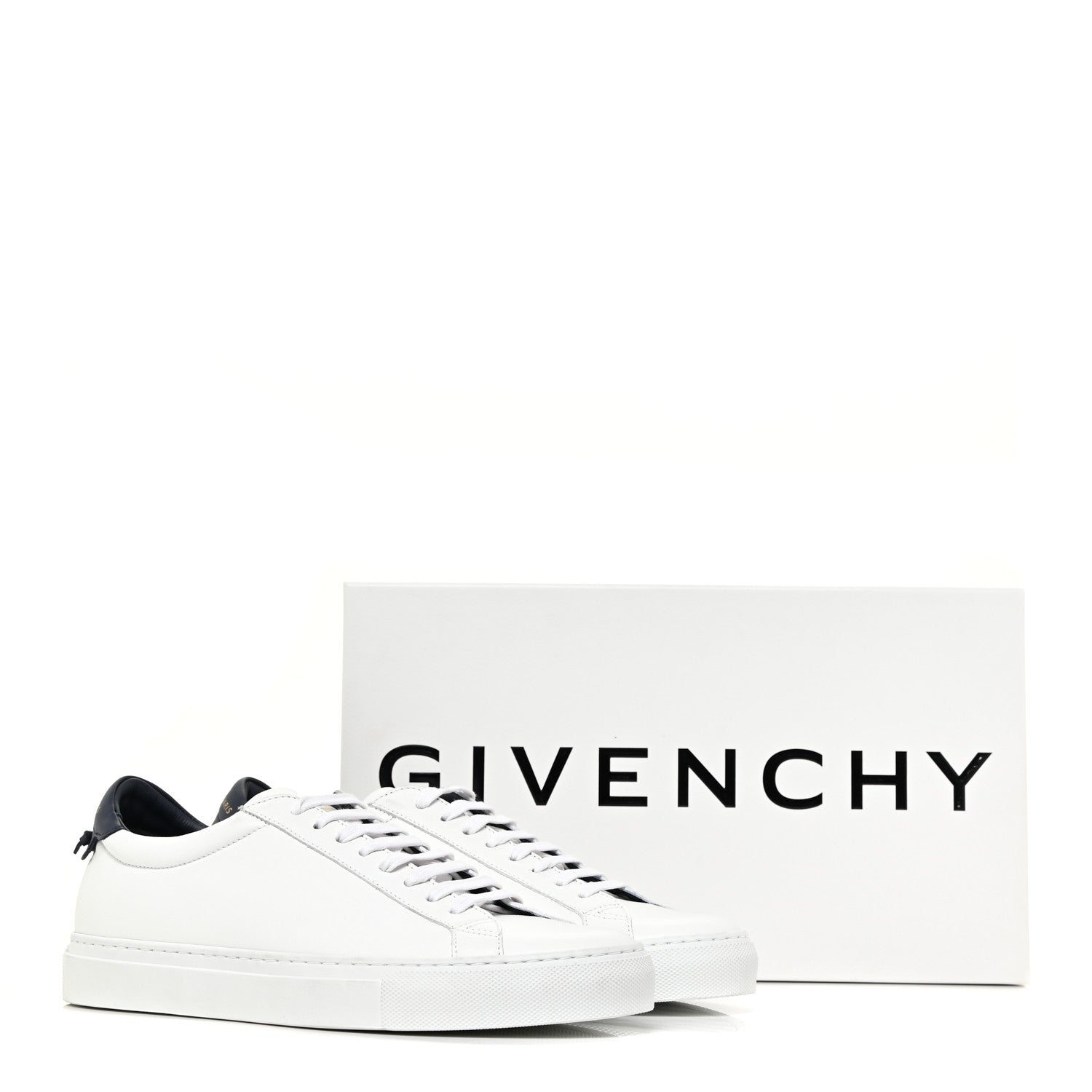 Givenchy Calfskin Mens Urban Street Sneakers 41 White Navy 10 of 10