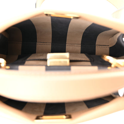 Fendi Nappa Nubuck Pequin Flower Inlay Mini Peekaboo Iconic Satchel Cuoio Multicolor 4 of 10