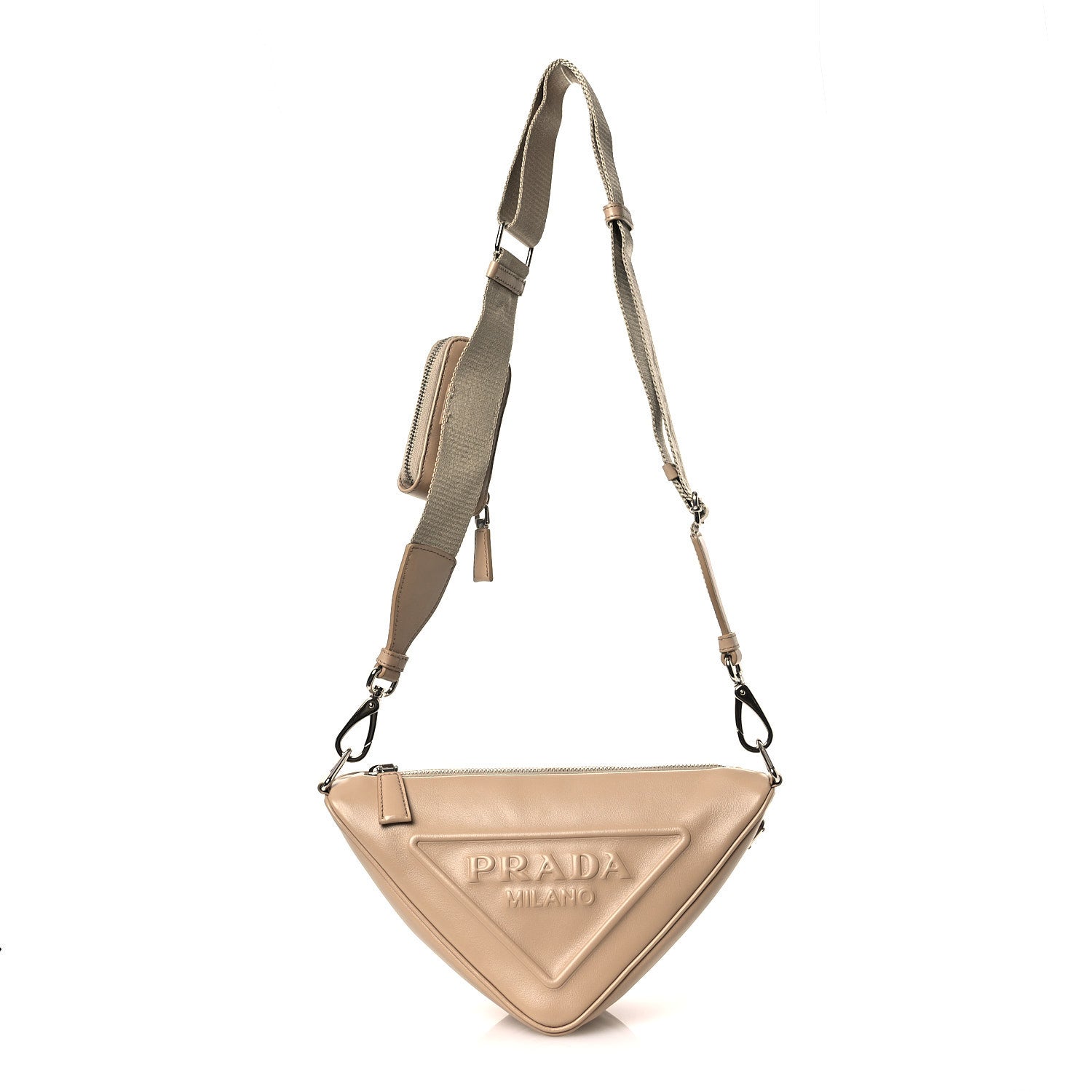 Prada Grace Lux Triangle Shoulder Bag Sabbia 1 of 10