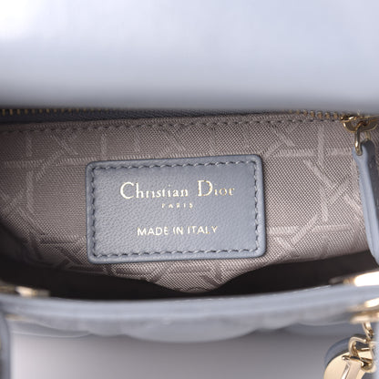 Christian Dior Lambskin Cannage Mini Lady Dior Sky Blue 9 of 11