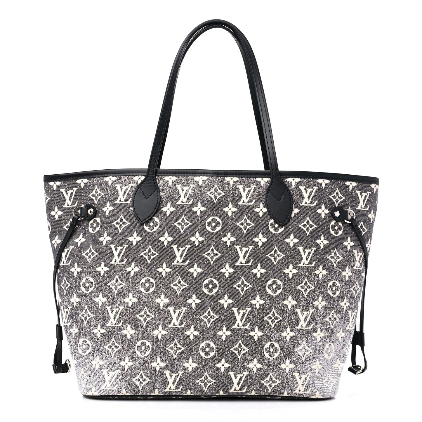 Denim Monogram Jacquard Neverfull MM Grey
