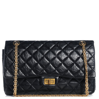 Chanel Aged Calfskin Quilted 2.55 Reissue 226 Flap Black 1 of 8