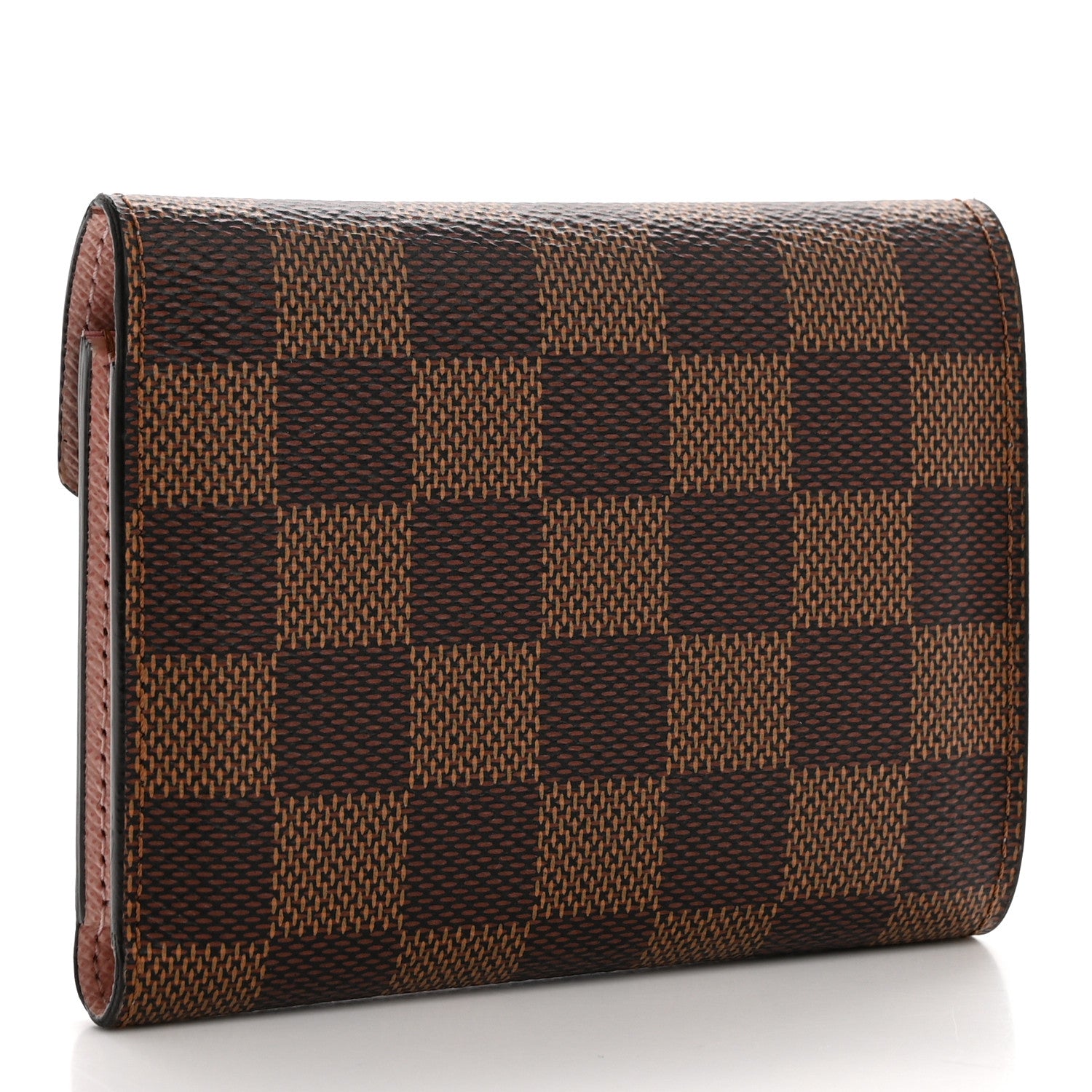 Louis Vuitton Damier Ebene Victorine Wallet Rose Ballerine 3 of 8
