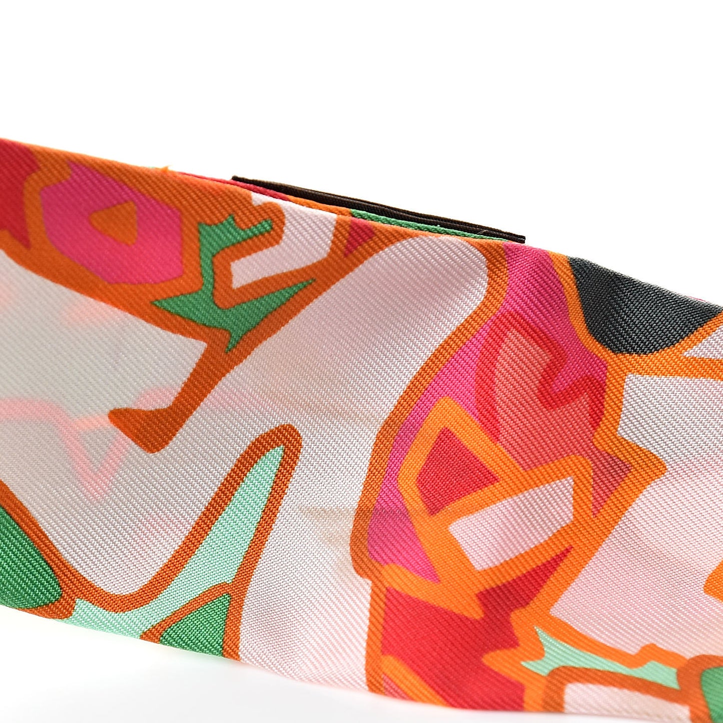 Silk Graff Graffiti Twilly Fuchsia Orange Vert